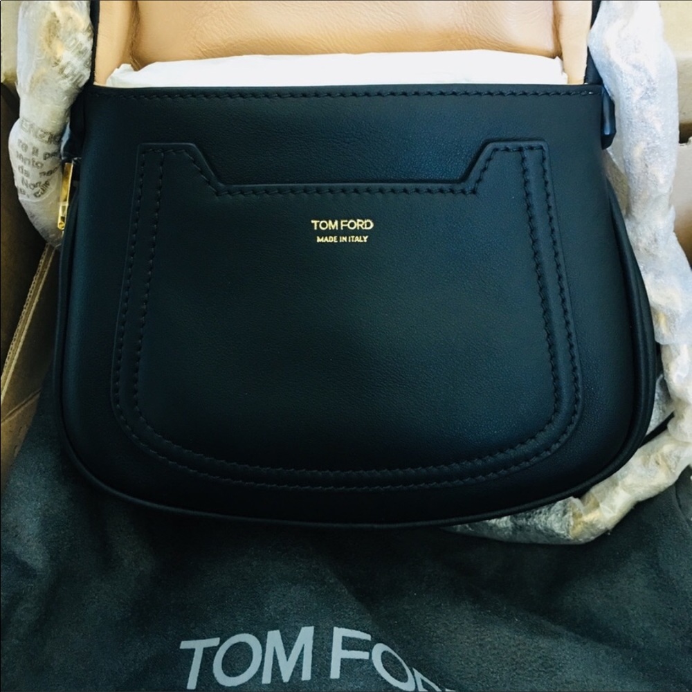 📍SOLD📍TOM FORD Blk Leather Handbag Jennifer Mini - Picture 5 of 7